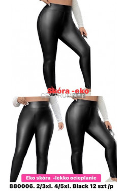 Spodnie skórzane damskie (2XL-5XL) 880006