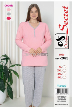 Piżama damska Turecka (XL-4XL) K2028