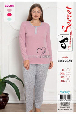 Piżama damska Turecka (XL-4XL) K2030