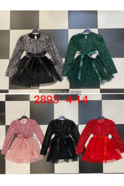 Sukienki dziewczęce KOLOR DO WYBORU (4-14) 2893