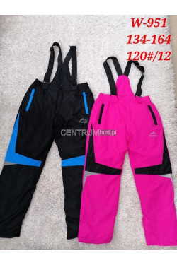 Spodnie dziecięce narciarskie (134-164) W-951