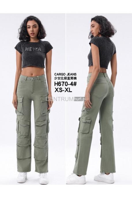 Spodnie damskie (XS-XL) H670-