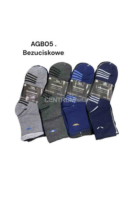 Skarpety męskie BEZUCISKOWE (39-46) AGBO MIX