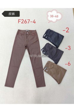 Spodnie skórzane damskie (38-48) F267-4
