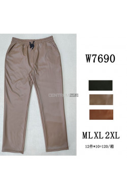 Spodnie skórzane damskie (M-2XL) W7690