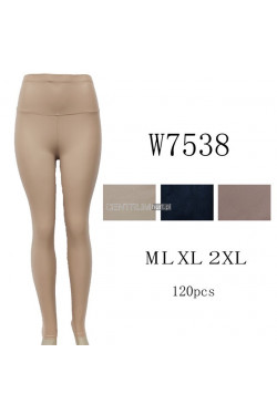 Spodnie skórzane damskie (M-2XL) W7538