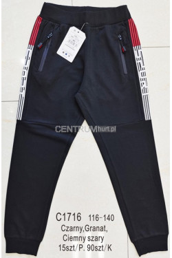 Spodnie dresowe chłopięce (116-140) C1716