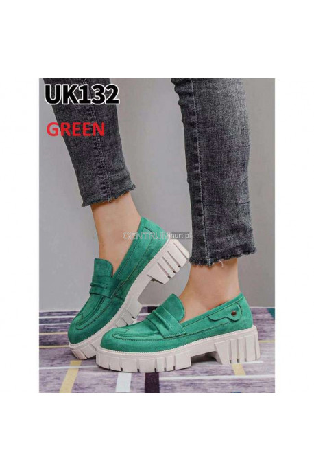 Mokasyny damskie UK132 GREEN