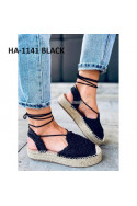 espadryle HA-1141 BLACK