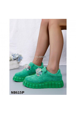 Sneakersy damskie NB615P GREEN