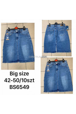 Spódnica jeansowa damska (42-50) BS6549