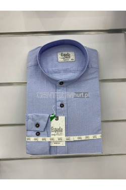 Koszula 100% bawełna STÓJKA długi rękaw SLIM (M-2XL) 040618