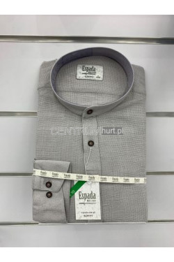 Koszula 100% bawełna STÓJKA długi rękaw SLIM (M-2XL) 040621