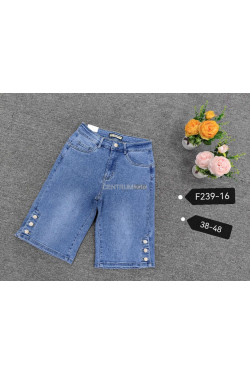 Spodenki jeansowe damskie (38-48) F239-16
