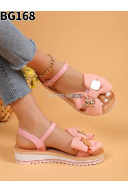 Sandałki damskie BG168 pink