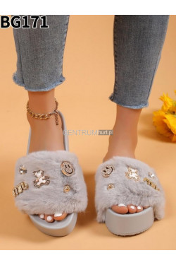 Klapki damskie BG 171 grey