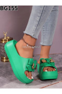 Klapki damskie BG 155 green