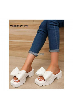 Klapki damskie M9033 white