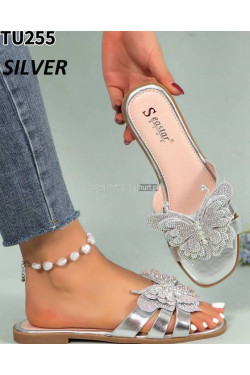 Klapki damskie TU255 silver