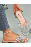 Klapki damskie TU255 silver