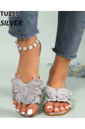 Klapki damskie TU255 silver