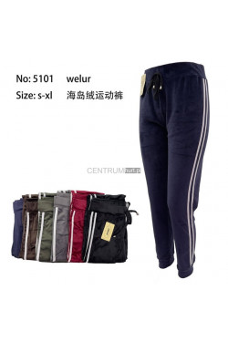 Spodnie welur damskie (S-XL) 5101