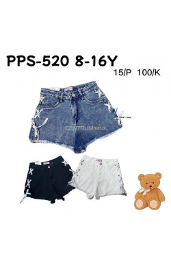 Szorty jeansowa dziewczęca (8-16) PPS-520
