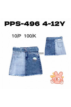 Spódnica jeansowa dziewczęca (4-12) PPS-496