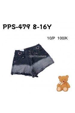 Szorty jeansowe dziewczęce (8-16) PPS-479