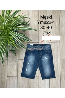 Spodenki jeansowe męskie (30-40) Ym822-1