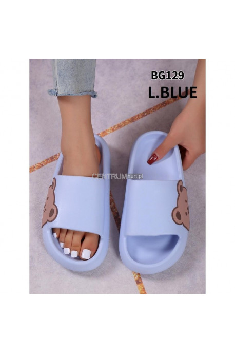 Klapki damskie BG129 l. blue