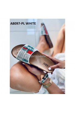 Klapki damskie A8097-PL white