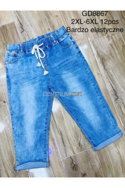 Rybaczki jeansowe damskie (2-6XL) GD8867