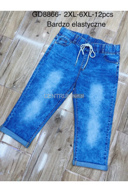 Rybaczki jeansowe damskie (2-6XL) GD8866