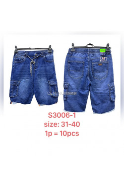 Spodenki jeansowe męskie (31-40) S3006-1