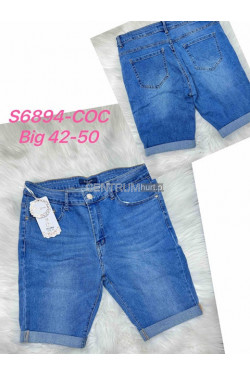 Spodenki jeansowe damskie (42-50) S6894-COC