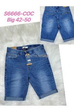 Spodenki jeansowe damskie (42-50) S6666-COC