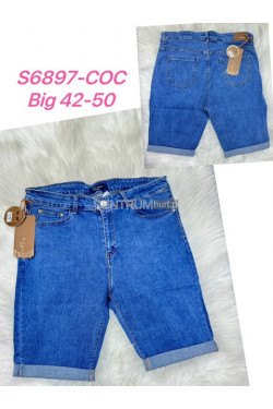 Spodenki jeansowe damskie (42-50) S6897-COC