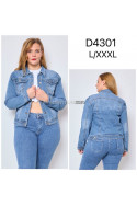 Kurtka jeansowa damska (L-3XL) 1