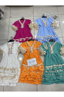 Sukienki dziewczęce KOLOR DO WYBORU (4-14) 8049