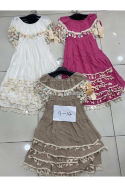 Sukienki dziewczęce KOLOR DO WYBORU (4-14) 8051