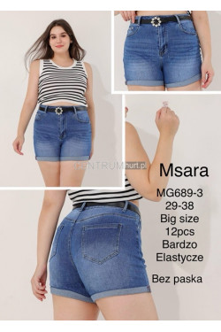 Szorty jeansowe damskie (29-38) MG689-3
