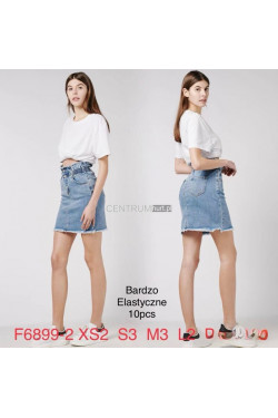 Spódnica jeansowe damskie (XS-L) F6899-2