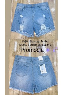 Szorty jeansowe damskie (M-4XL) 1088