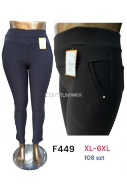 Spodnie damskie (XL-6XL) F449