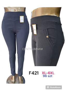 Spodnie damskie (XL-6XL) F421