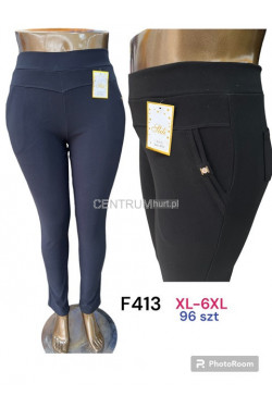 Spodnie damskie (XL-6XL) F413