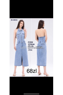 Sukienka jeansowa damska (XS-XL) C22