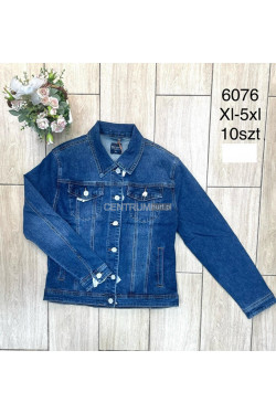 Kurtka jeansowa damska (XL-5XL) 6076
