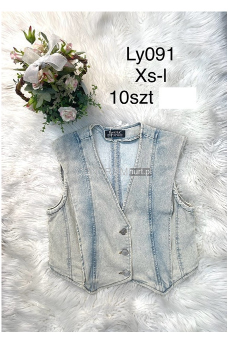 Kamizelka jeansowa damska (XS-XL) 61